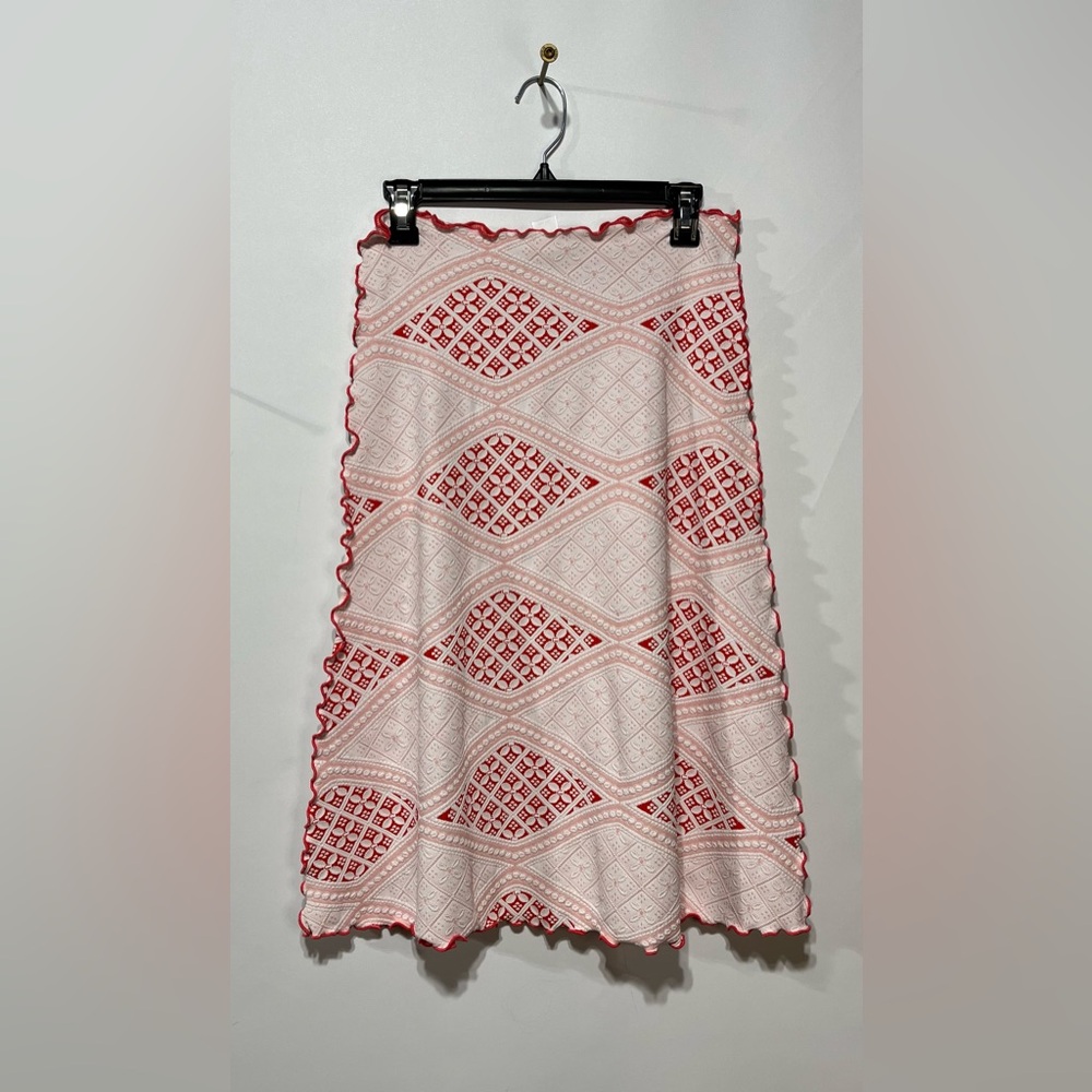 Haystacks Rose‎ Vermilion Fragrans Brazilian Patterned Skirt O/S New With Tags